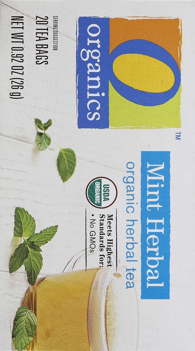 slide 2 of 5, O Organics Organic Herbal Mint Tea Bags, 