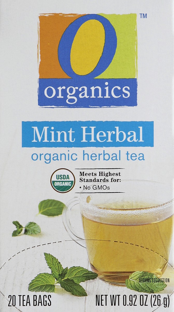 slide 3 of 5, O Organics Organic Herbal Mint Tea Bags, 