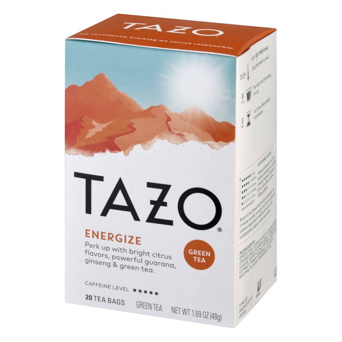 slide 3 of 9, Tazo Bags Energize Green Tea 20 ea, 20 ct