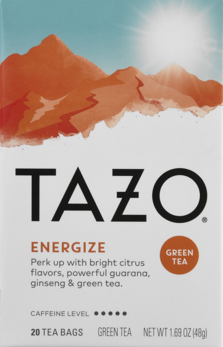 slide 6 of 9, Tazo Bags Energize Green Tea 20 ea, 20 ct