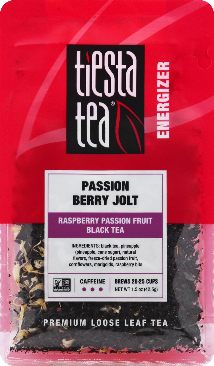 slide 6 of 9, Tiesta Tea Energizer Passion Berry Jolt Black Tea 1.5 oz, 1.5 oz