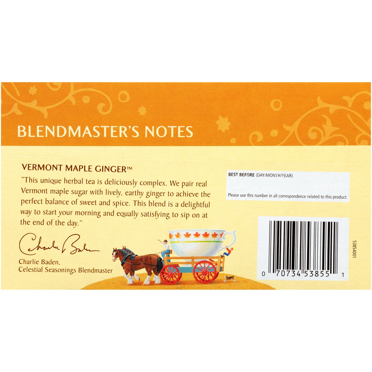 slide 3 of 8, Celestial Seasonings Vermont Maple Ginger Caffeine Free Herbal Tea Bags 20 ct Box, 