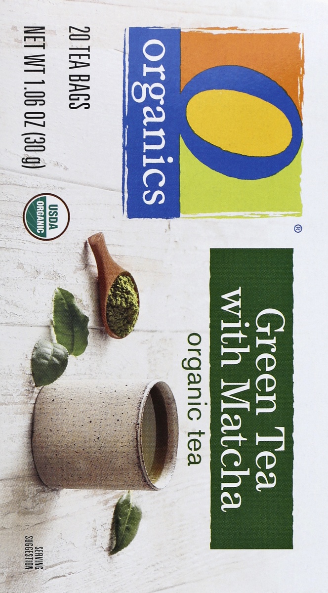 slide 2 of 5, O Organics Green Tea With Matcha, 