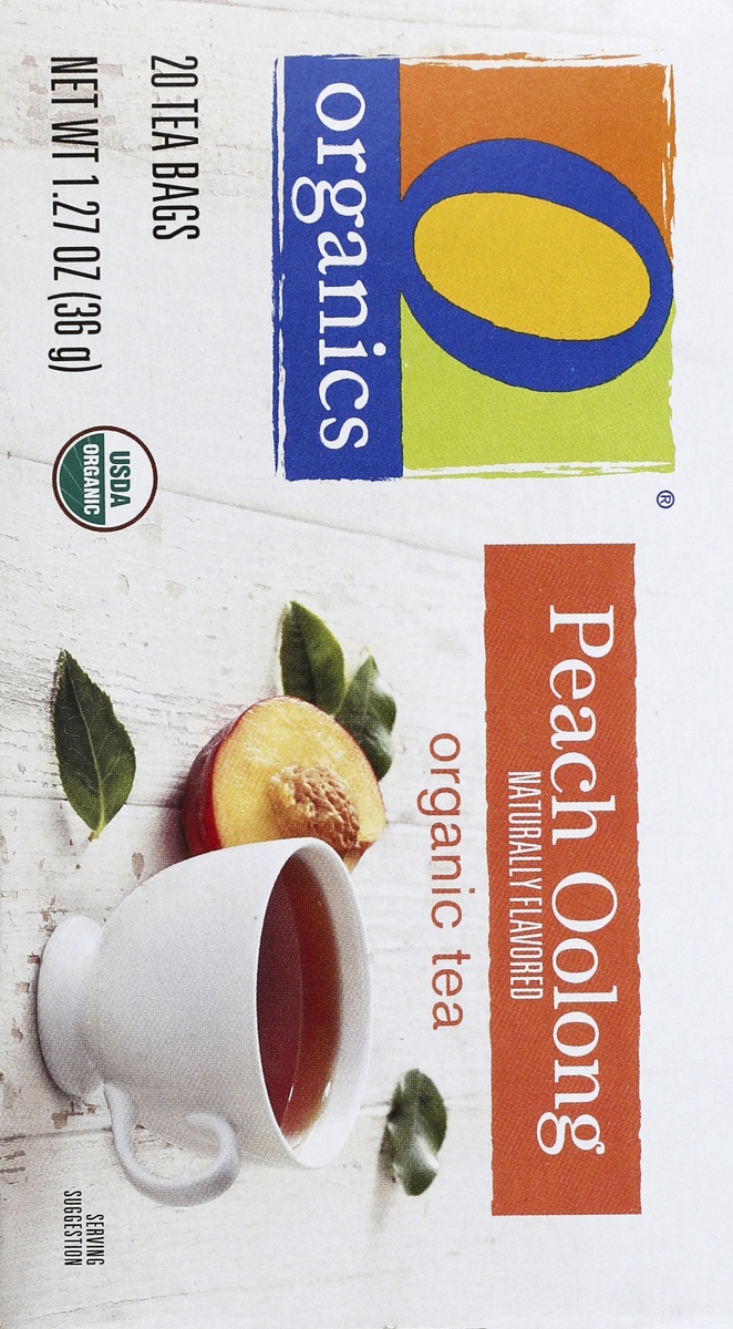 slide 2 of 5, O Orgnc Tea Peach Oolong, 20 ct