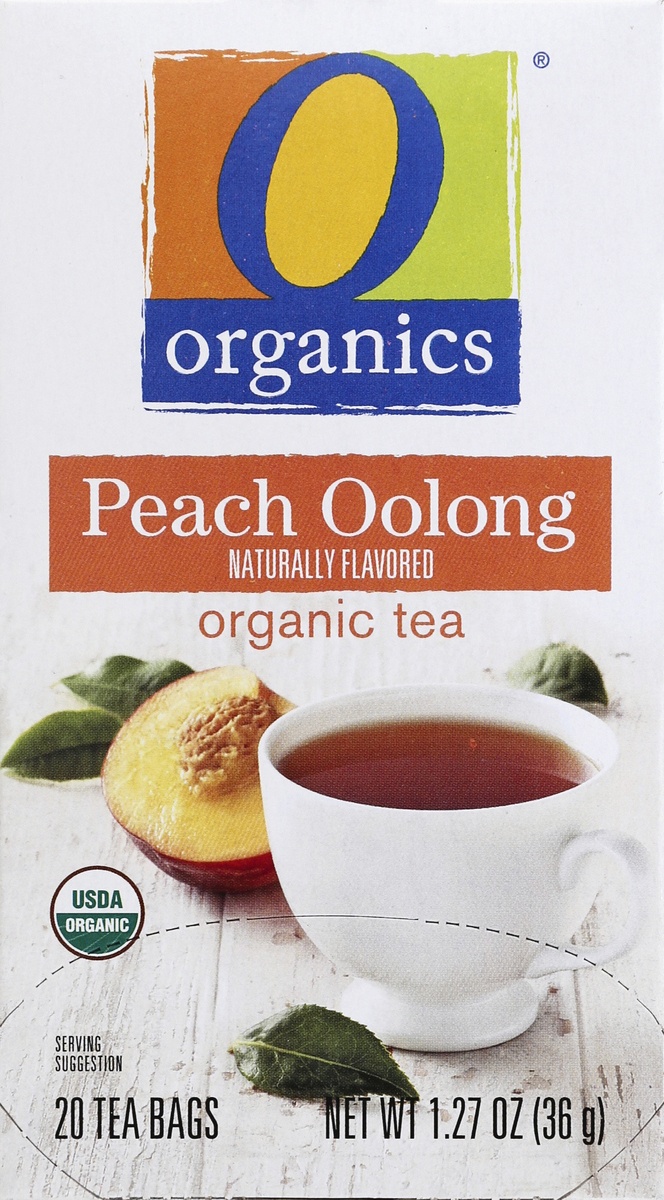 slide 3 of 5, O Orgnc Tea Peach Oolong, 20 ct