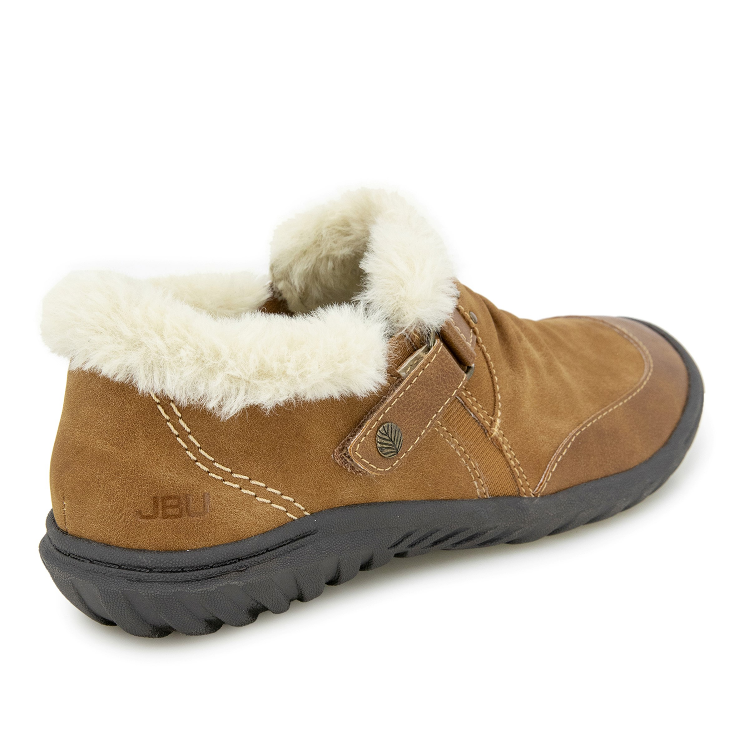 slide 2 of 6, JBU Heather Women's Casual Flat Slip-On Shoe, Tan, Size 6, Size 6