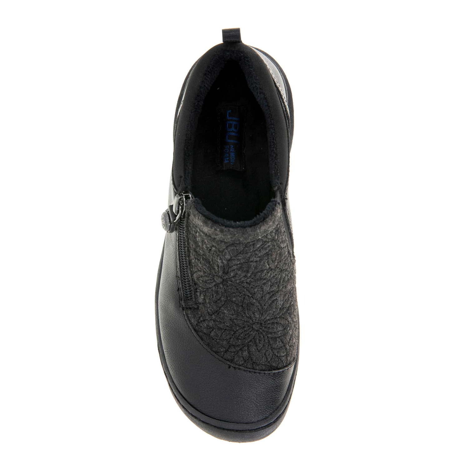 slide 6 of 6, JBU Elodie Women's Casual Flat Moccasin, Black, Size 8, Size 8