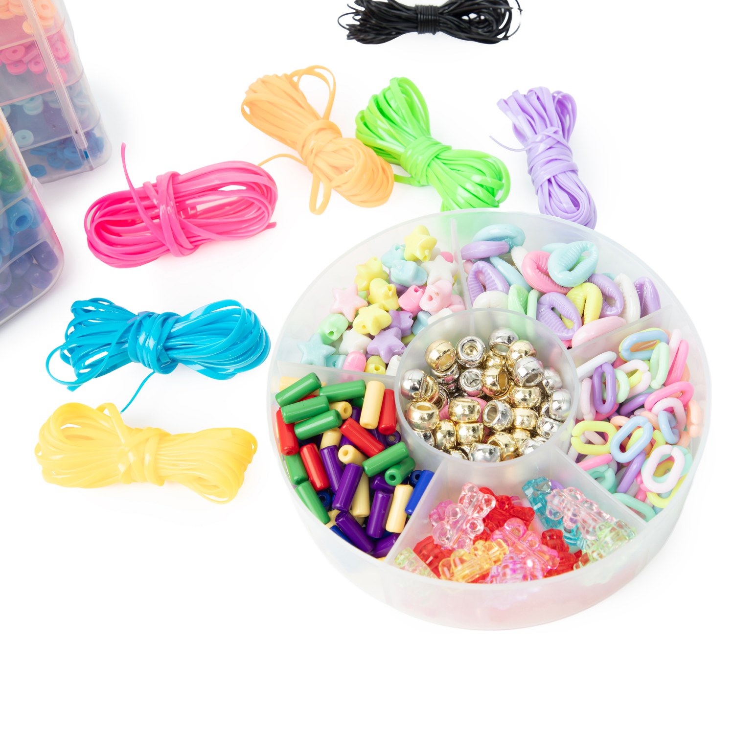 slide 4 of 4, CousinDIY Kids Bead Mega Tub with Handle 3000 pieces, 3000 ct