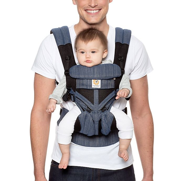 slide 3 of 6, Ergobaby Omni 360 Cool Air Mesh Baby Carrier - Indigo, 1 ct