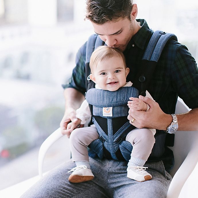 slide 5 of 6, Ergobaby Omni 360 Cool Air Mesh Baby Carrier - Indigo, 1 ct