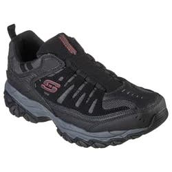 Skechers Men's After Burn M Fit, Black/Grey, Size 10.5 Extra Wide