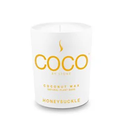 Coco By Stone Honeysuckle Coconut Wax Jar Candle