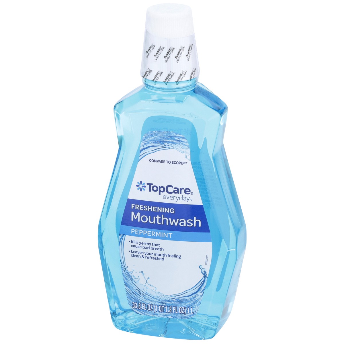 slide 3 of 9, TopCare Freshening Mouthwash, Peppermint, 33.8 fl oz