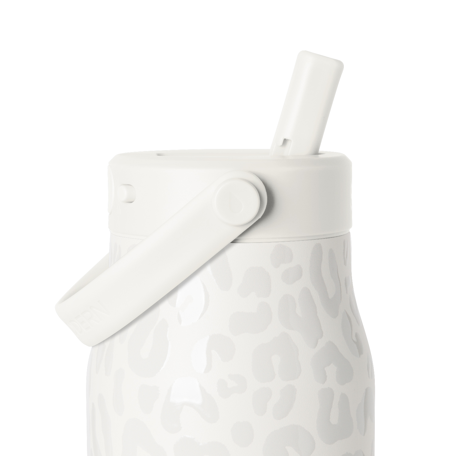 slide 4 of 4, Simple Modern Mesa with Push Button TPU - Cream Leopard 34oz, 34 oz