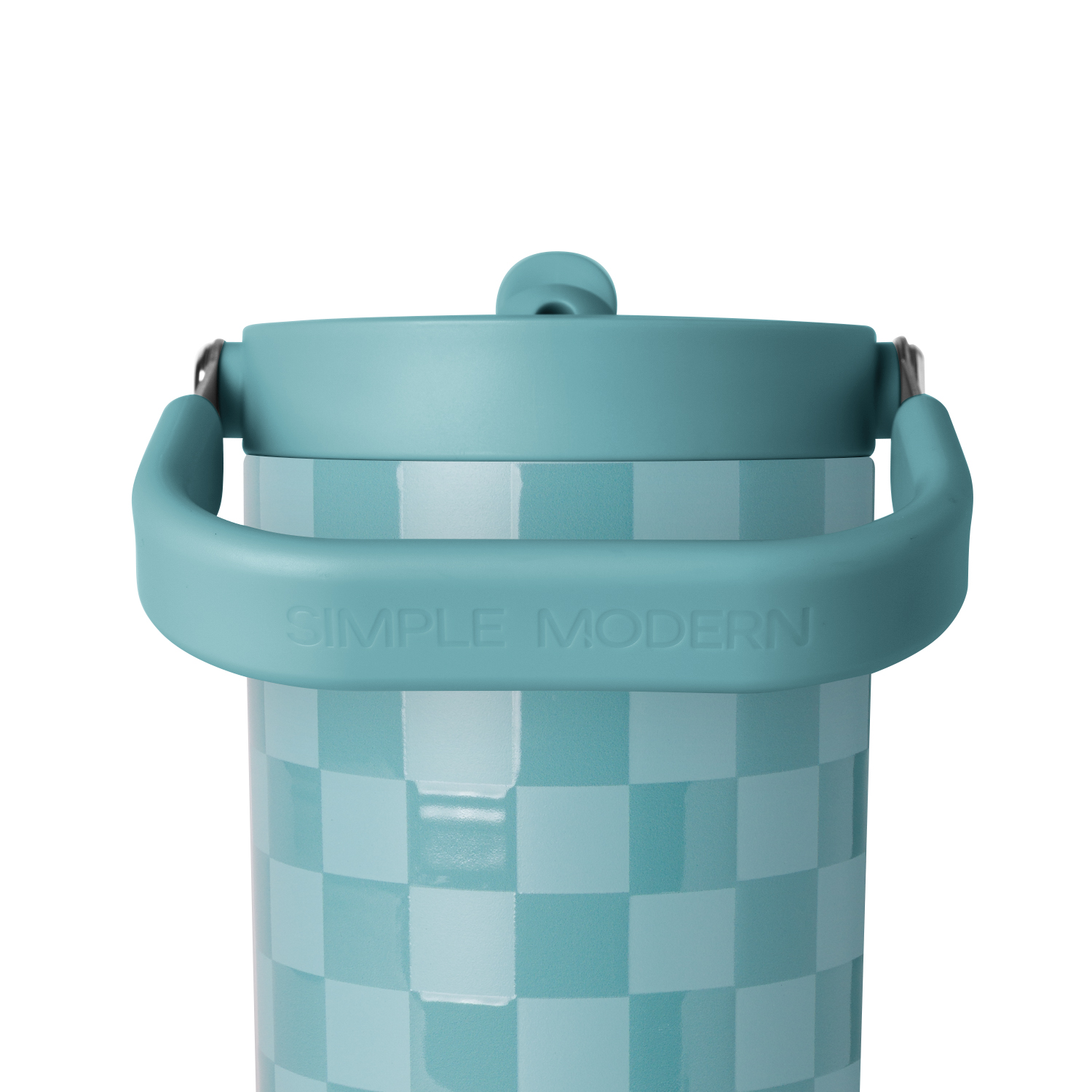 slide 3 of 3, Simple Modern Trek Pivot - Winter Frost Checkmate 30oz, 30 oz