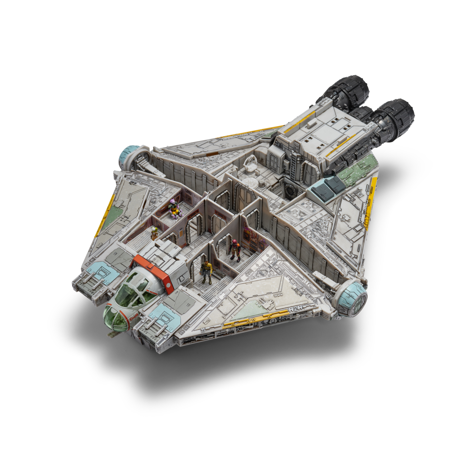 slide 2 of 2, Star Wars Micro Galaxy Squadron Ghost with Mini Figures, 1 ct