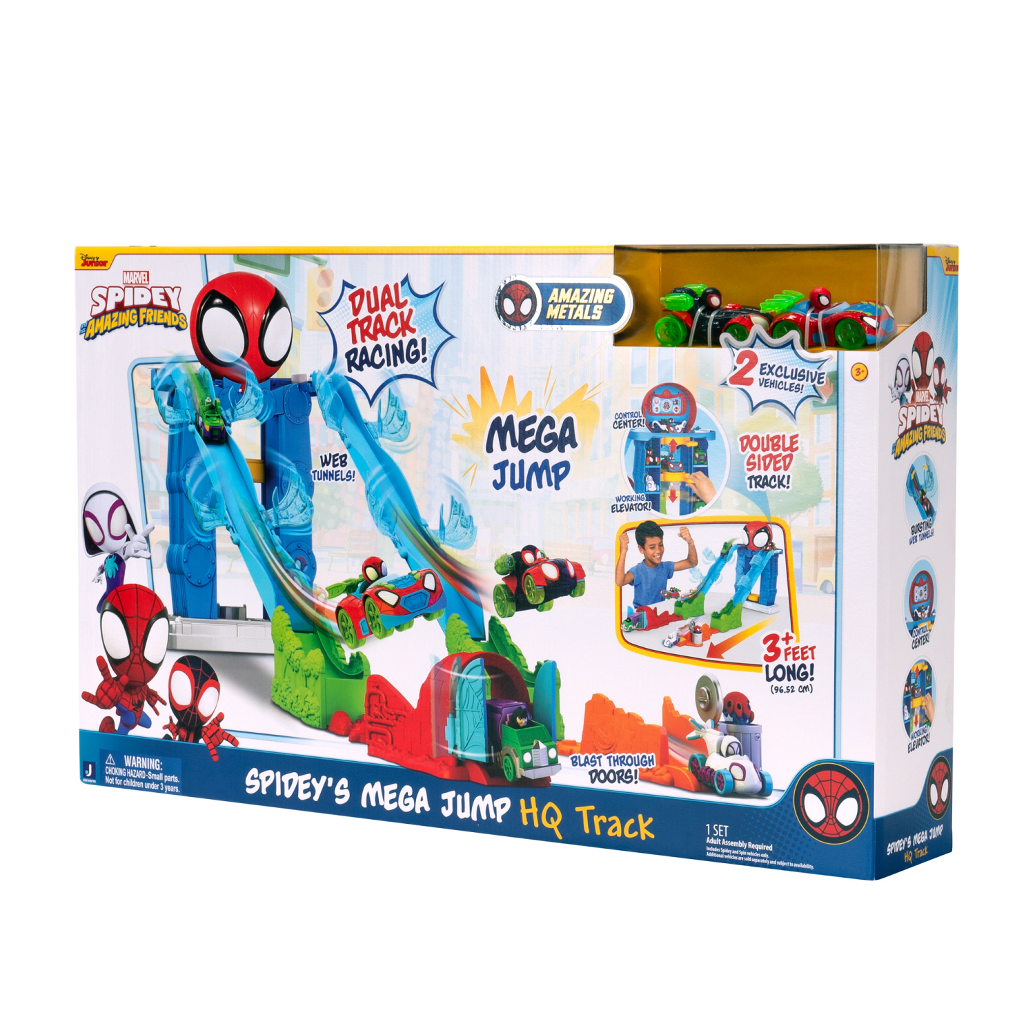 slide 4 of 4, SNF- Spidey Web Quarter Track Set, 1 ct