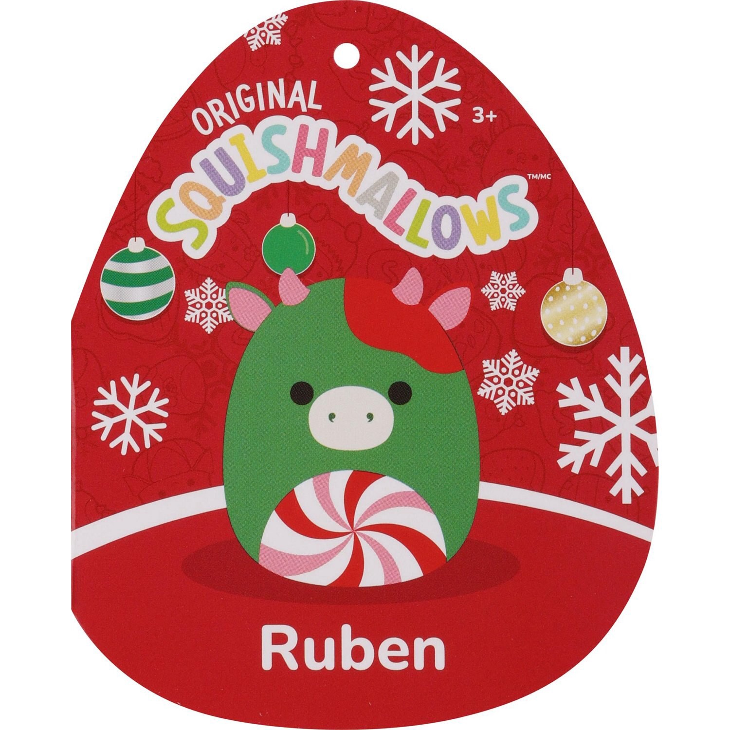 slide 4 of 12, SEASONAL MISC 3.5In Clip Plush Holiday Pdq, 1 ct