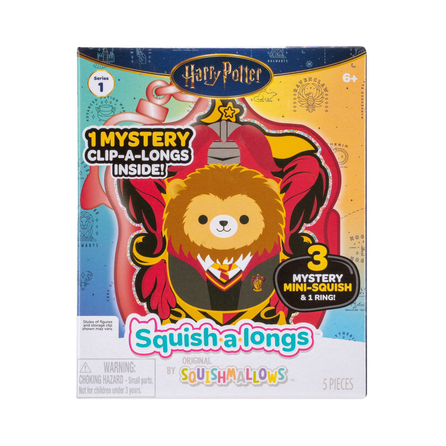 slide 2 of 7, SQUISHMALLOW Squish-A-Longs - Clip-A-Longs Blinds Harry Potter Assortment, 1 ct