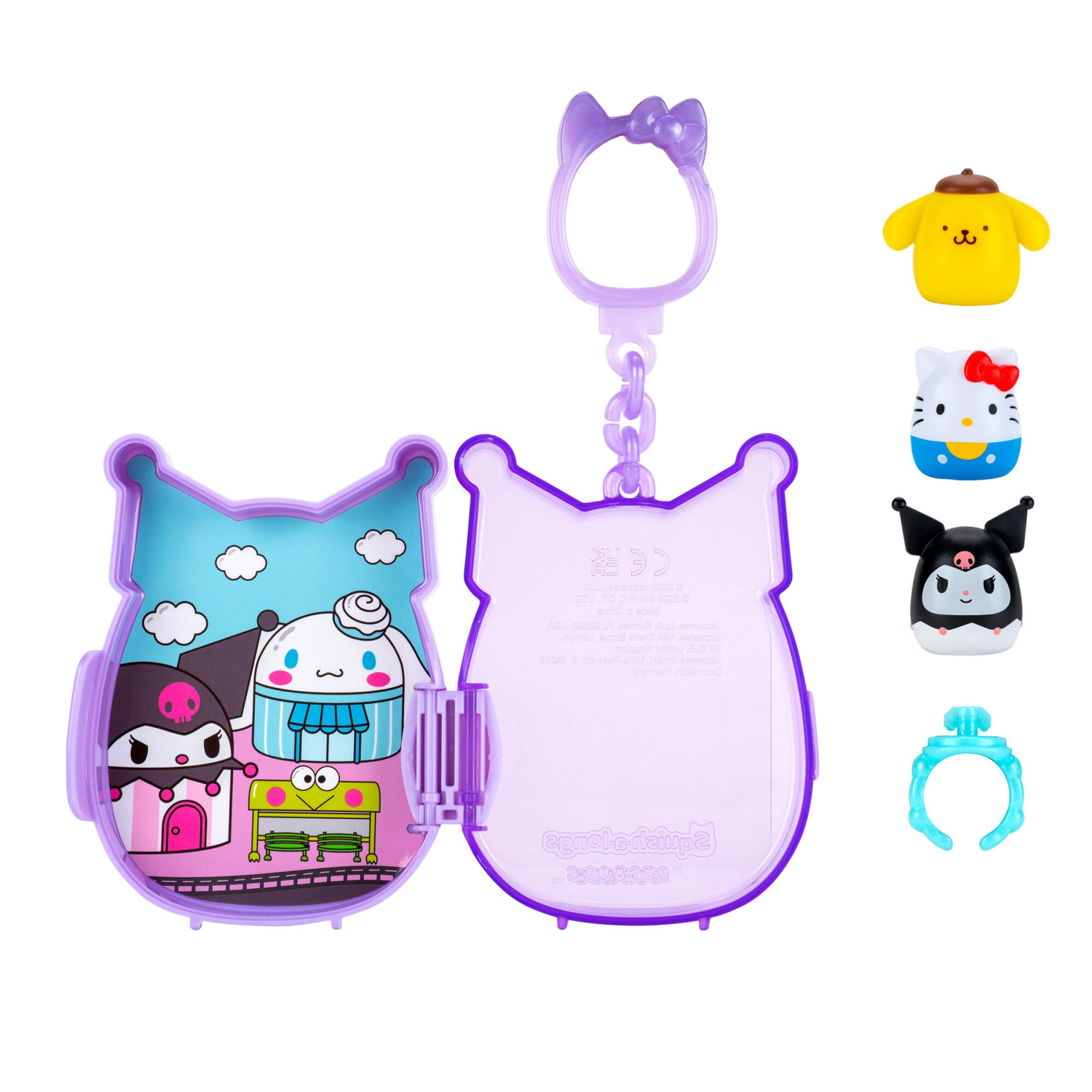 slide 5 of 6, Squishmallows Hello Kitty & Friends Mystery Clip-A-Longs Blind Pack, 1 ct