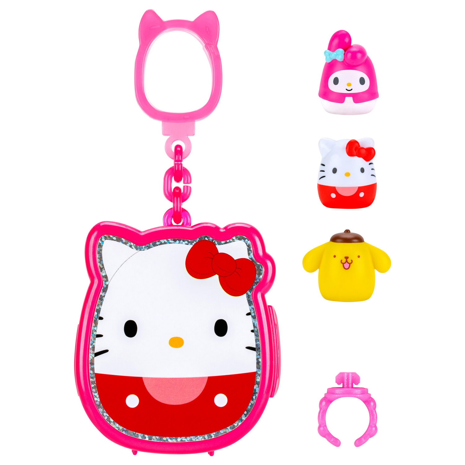 slide 6 of 6, Squishmallows Hello Kitty & Friends Mystery Clip-A-Longs Blind Pack, 1 ct