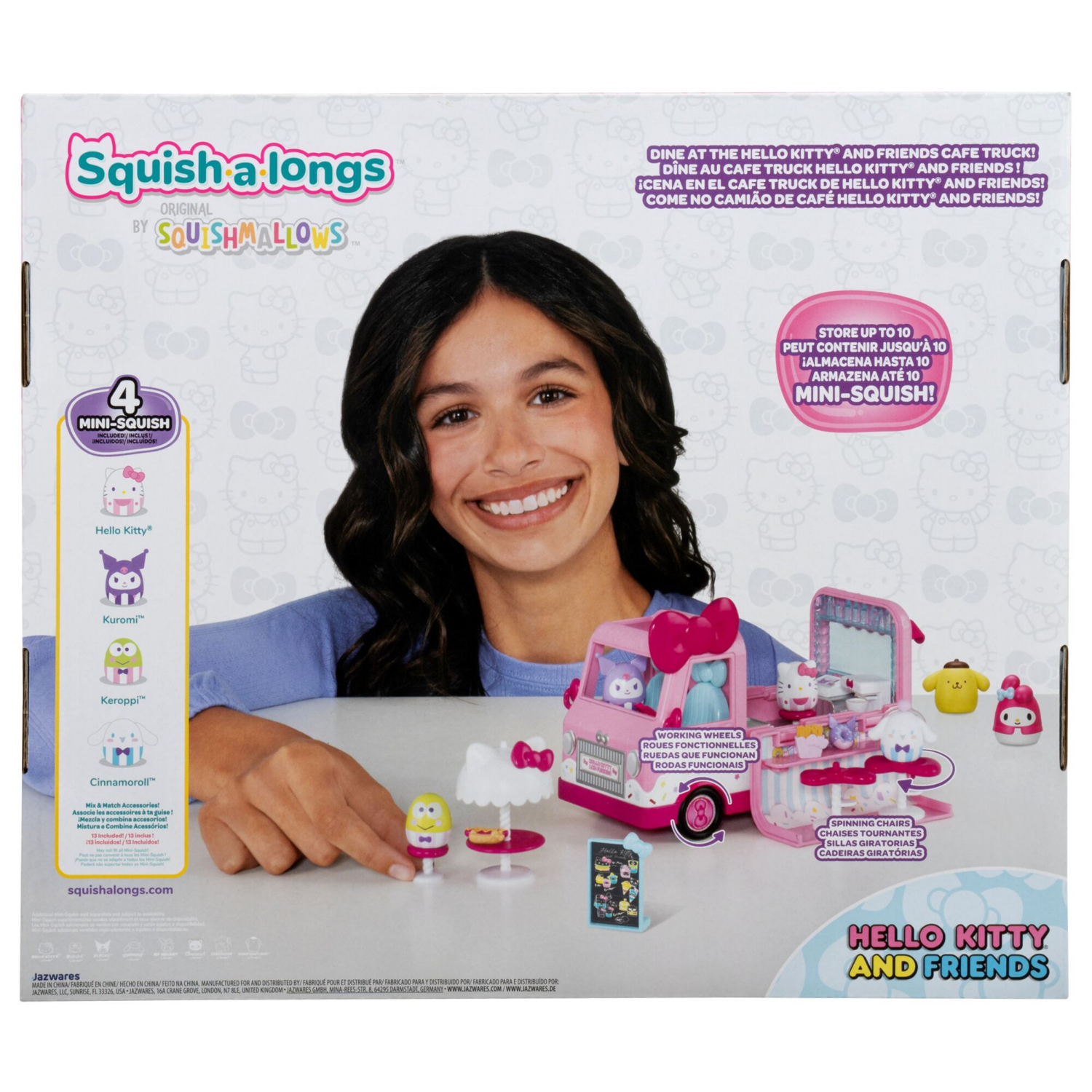 slide 3 of 3, SQUISHMALLOW Squish-A-Longs - Hello Kitty Assortment Large Playset, 1 ct