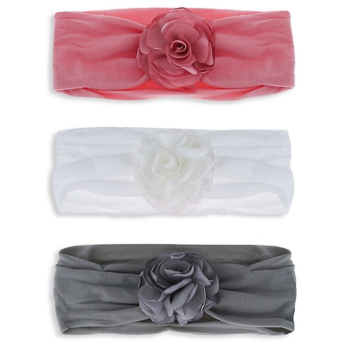 slide 1 of 1, Capelli New York Satin Flower Headbands, 3 ct