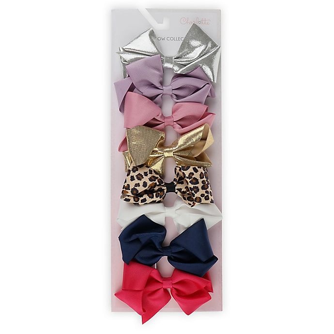 slide 2 of 2, Capelli New York Bow Clip Set, 8 ct