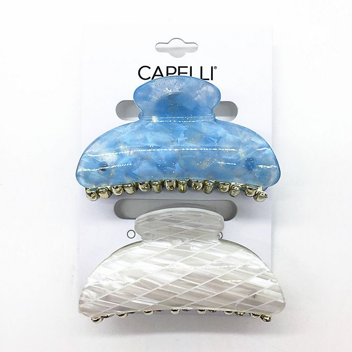 slide 1 of 1, Capelli New York CAP MARBLE GLIT JAW CLP, 2 ct