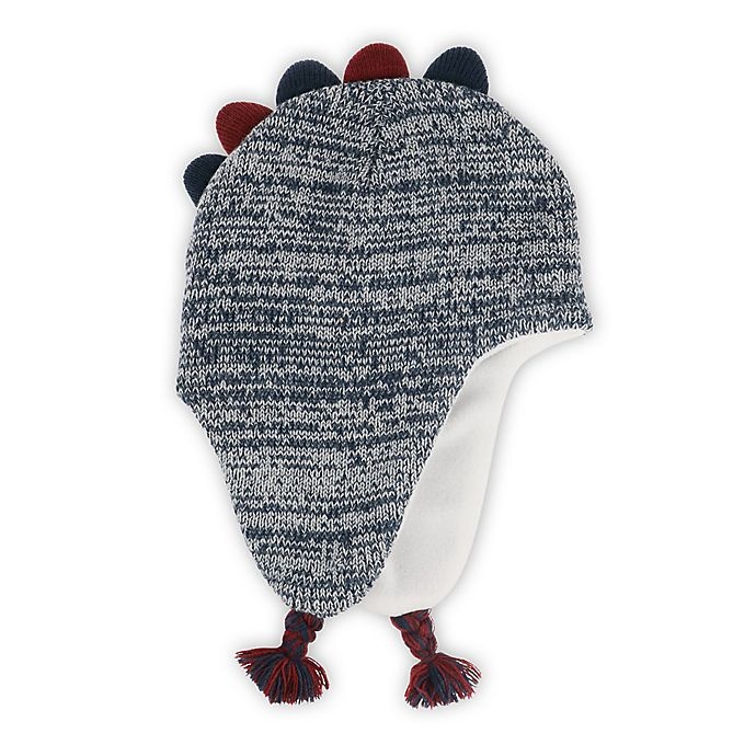 slide 2 of 2, Capelli New York Toddler Dino Hat and Mitten Set - Navy, 2 ct