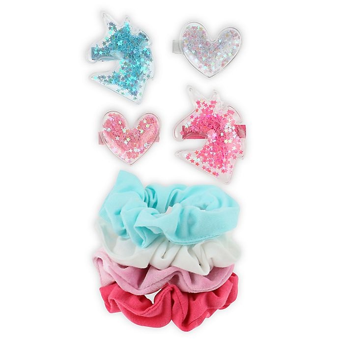 slide 1 of 2, Capelli New York Shakey Hair Clip and Scrunchie Set, 8 ct