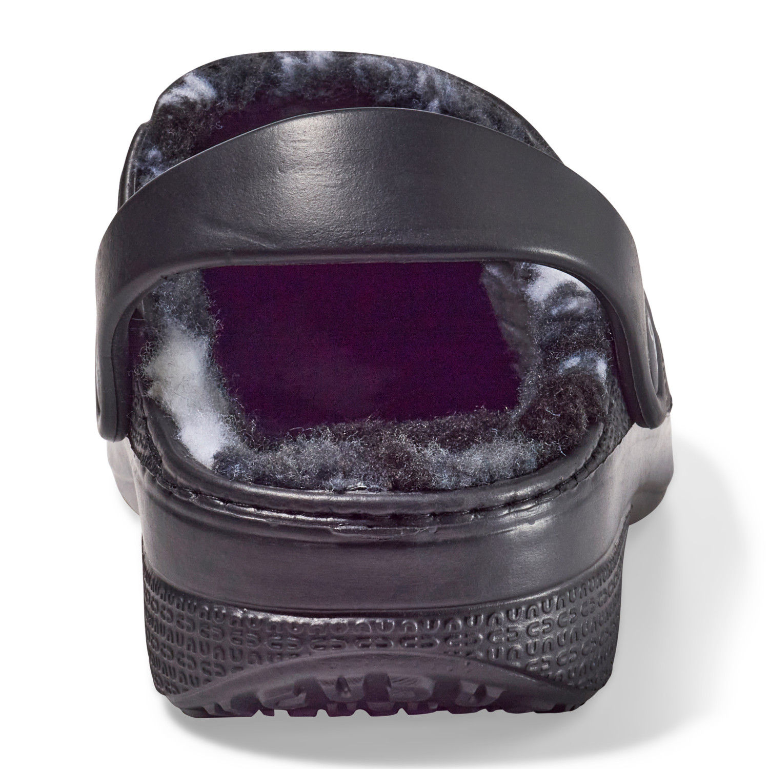 slide 2 of 6, Capelli Boy Fur Clog Solid. Black. Size 3/4, 3/4