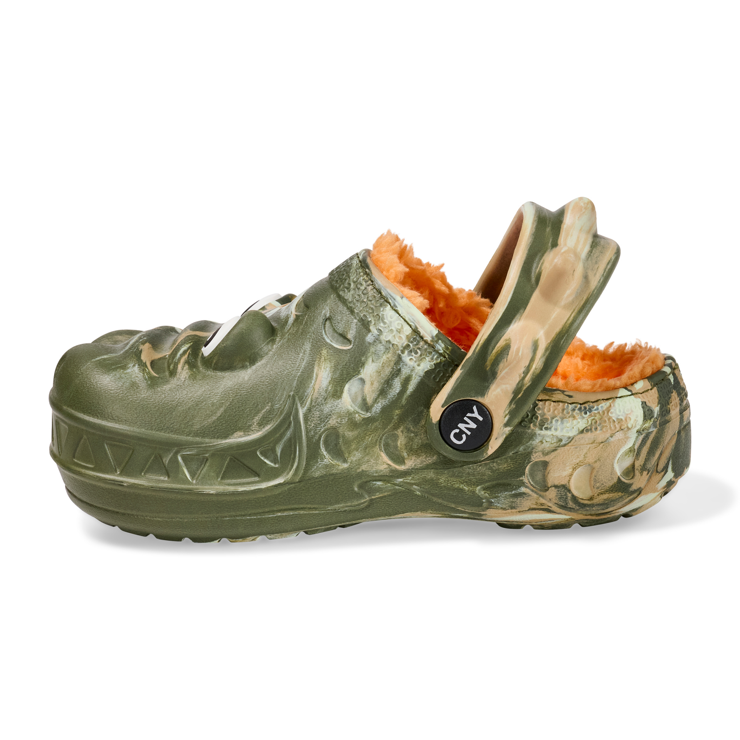 slide 4 of 6, Capelli Tod Boy Fur Clog Cator. Orange. Size 6/7, Size 6-7