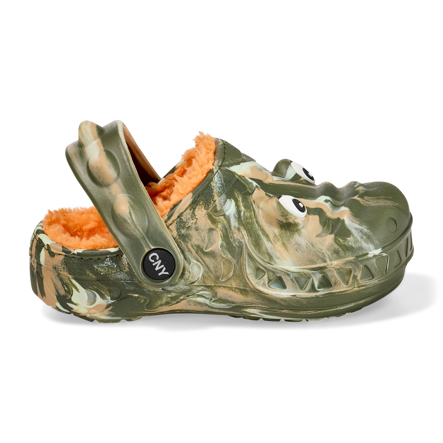 slide 5 of 6, Capelli Tod Boy Fur Clog Cator. Orange. Size 6/7, Size 6-7