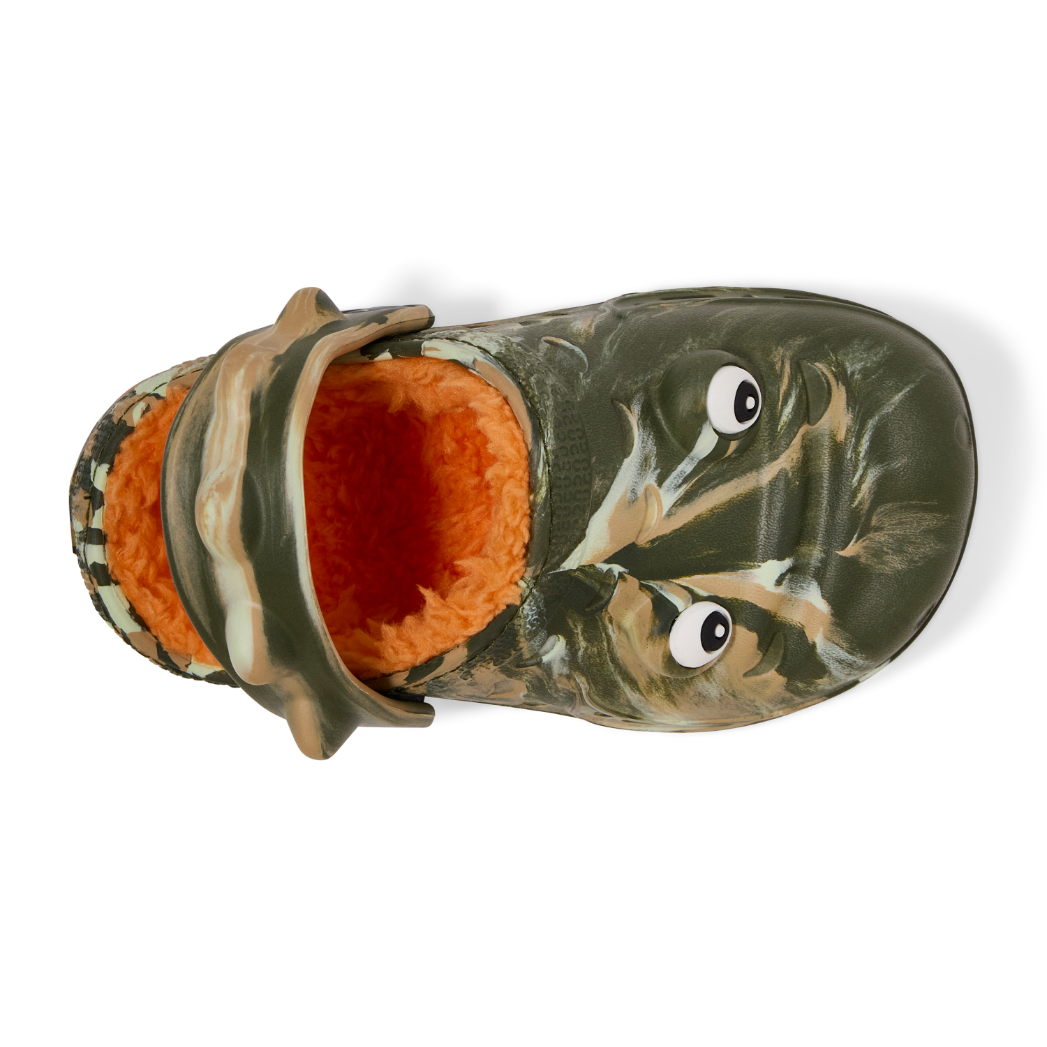 slide 6 of 6, Capelli Tod Boy Fur Clog Cator. Orange. Size 8/9, 8/9