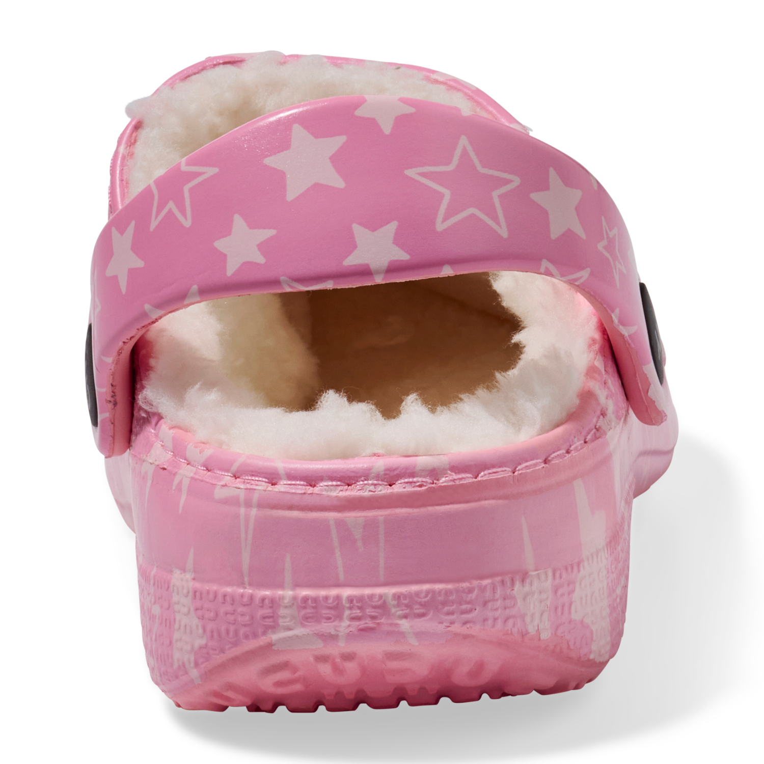 slide 2 of 6, Capelli Tod Girl Fur Clog Stars. Pink. Size 4/5, 4/5