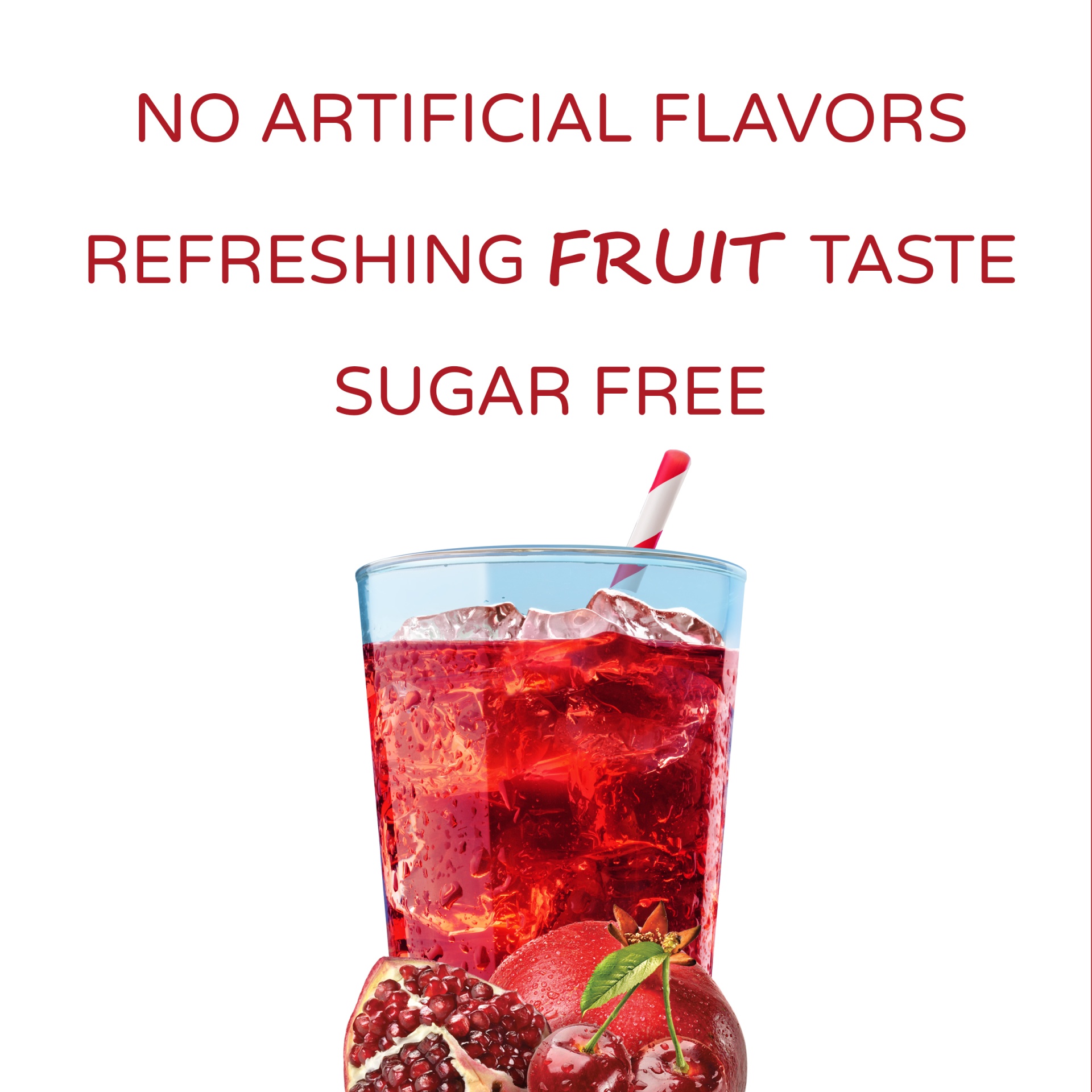 slide 4 of 10, Crystal Light Cherry Pomegranate Naturally Flavored Powdered Drink Mix On-the-Go-Packets, 10 ct