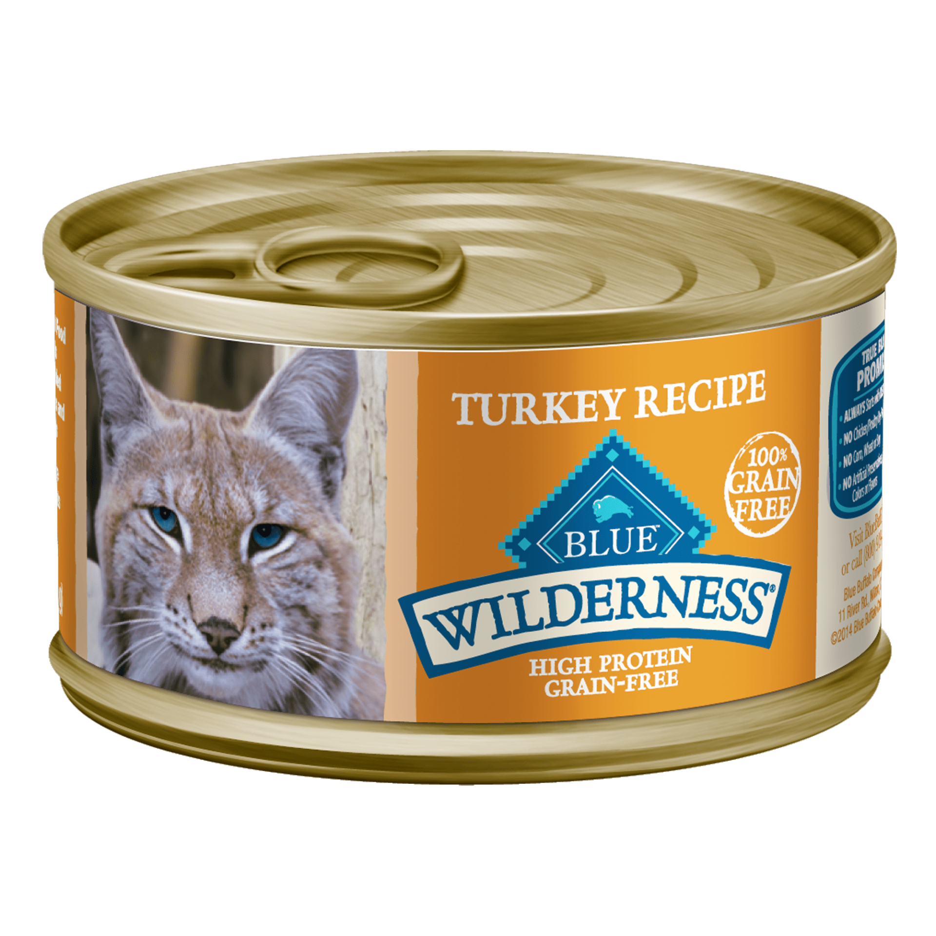 slide 1 of 1, Blue Buffalo Wilderness Turkey Canned Cat Food, 3 oz