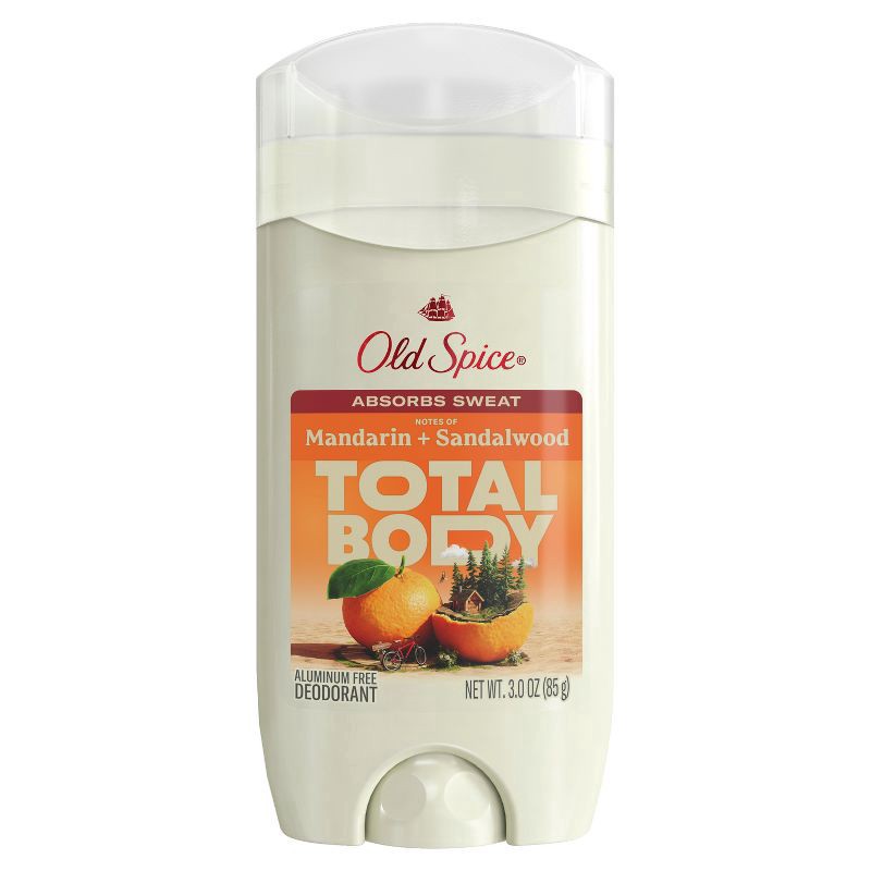 slide 6 of 11, Old Spice Total Body - Whole Body Deodorant - Mandarin & Sandalwood - 3oz, 3 oz