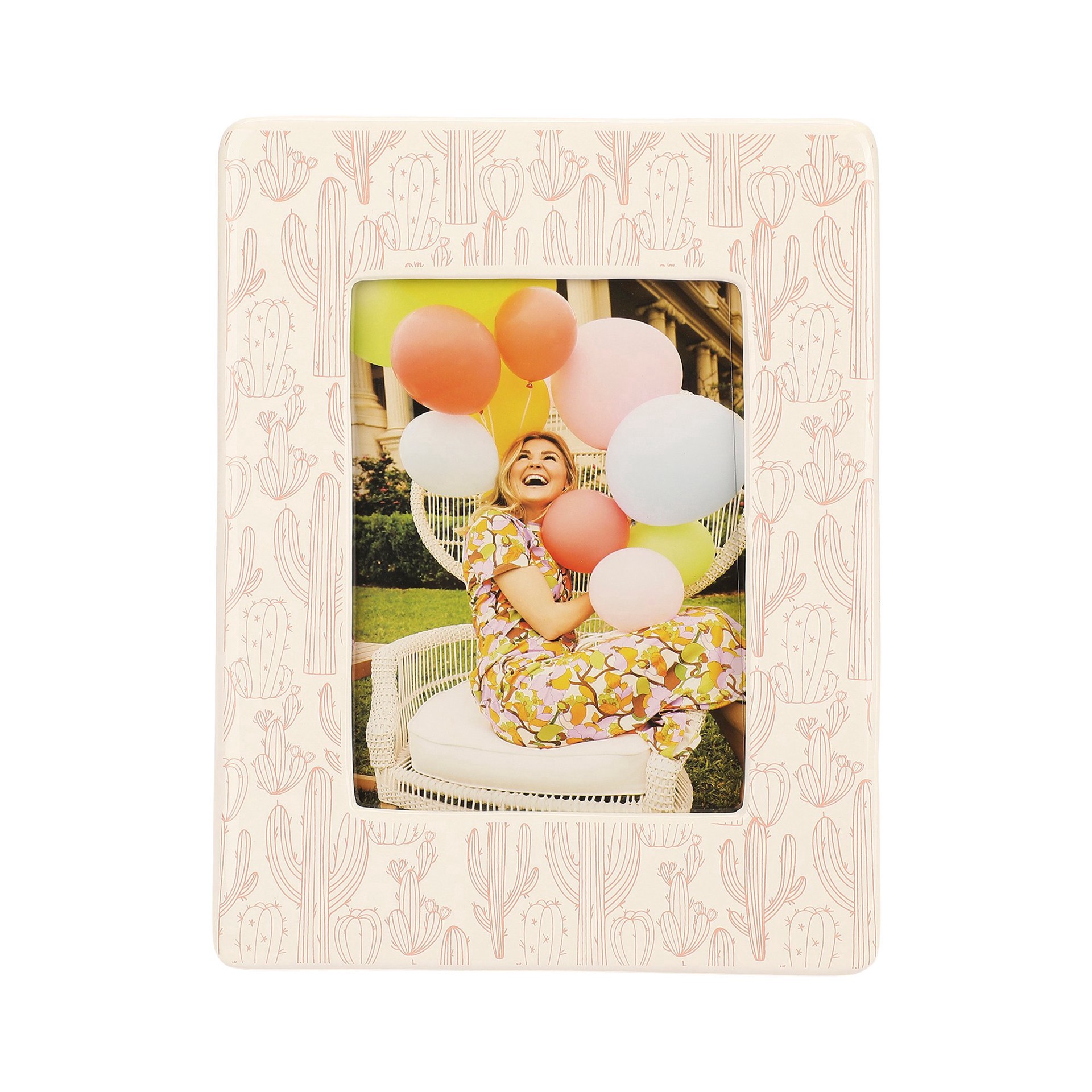 slide 1 of 1, Packed Party Desert Darling Cactus Picture Frame, 5 in x 7 in