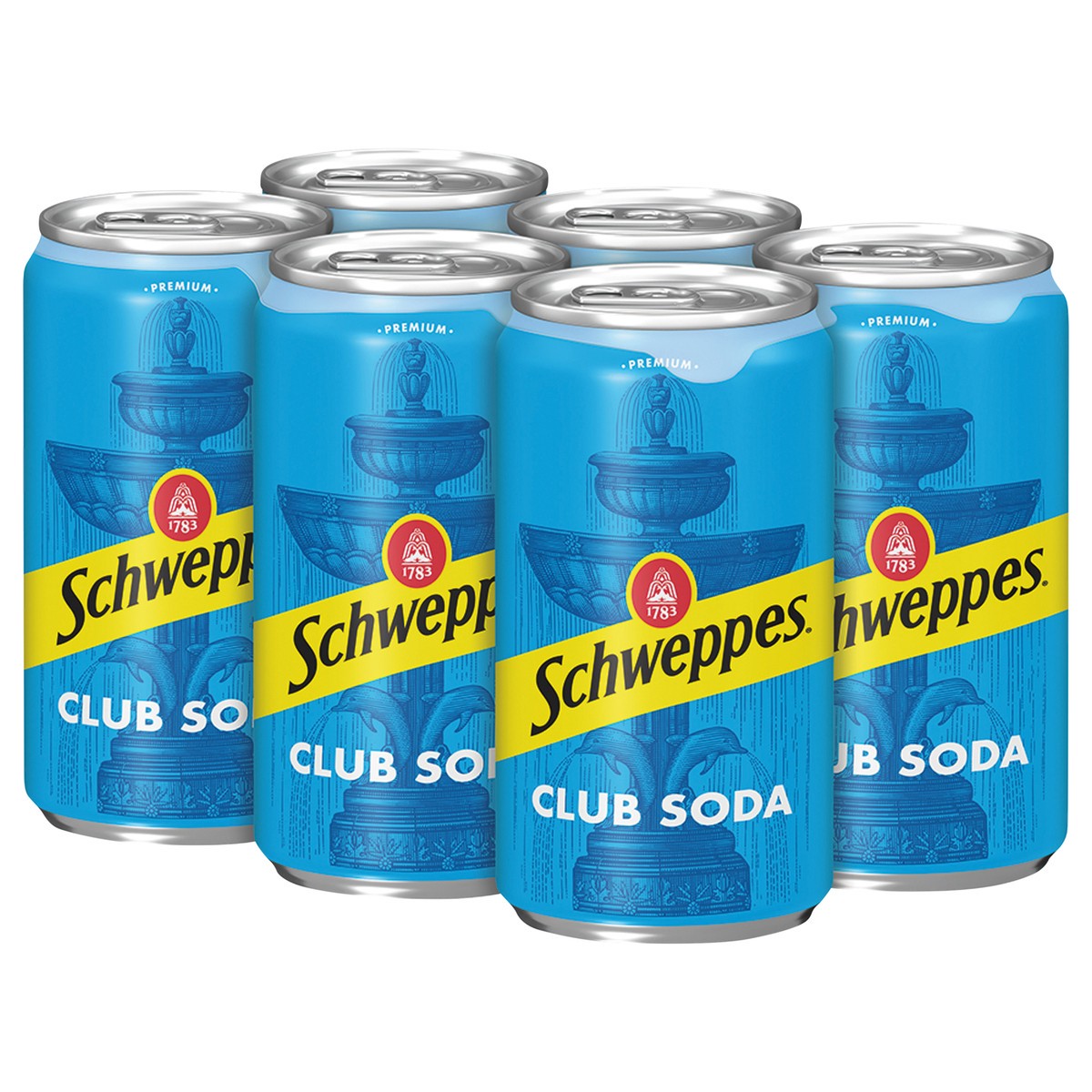 slide 4 of 4, Schweppes Club Soda, 6 ct; 12 oz