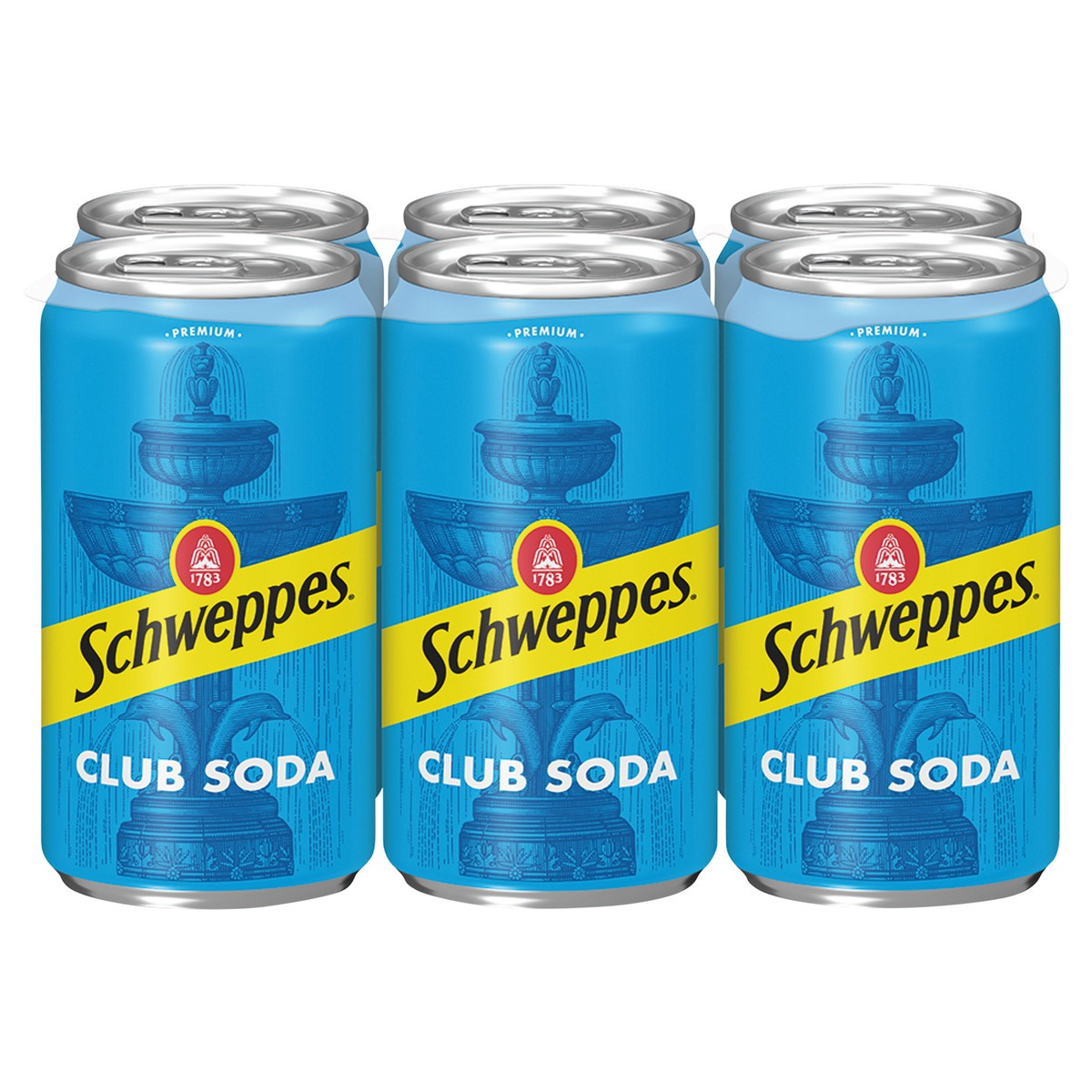 slide 1 of 4, Schweppes Club Soda, 6 ct; 12 oz