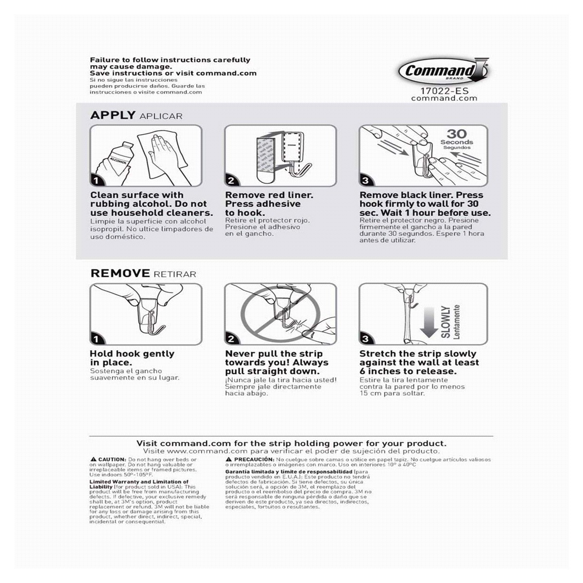 slide 3 of 25, Command Small Refill Strips, White, 20 ct