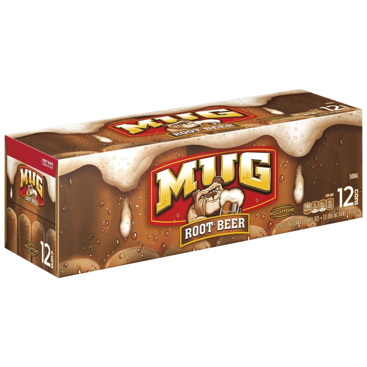 slide 9 of 12, Mug Soda Root Beer 12 Fl Oz 12 Count Can, 12 ct; 12 fl oz
