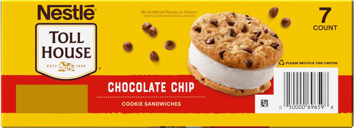 slide 11 of 14, Toll House Nestle Toll House Vanilla Chocolate Chip Cookie Sandwiches, 7 Count, 7 ct