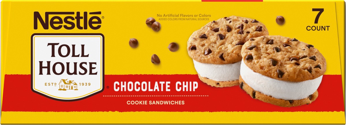 slide 4 of 14, Toll House Nestle Toll House Vanilla Chocolate Chip Cookie Sandwiches, 7 Count, 7 ct