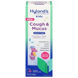 Hyland's Naturals Kids Nighttime Natural Grape Flavor Cough & Mucus 4 fl oz