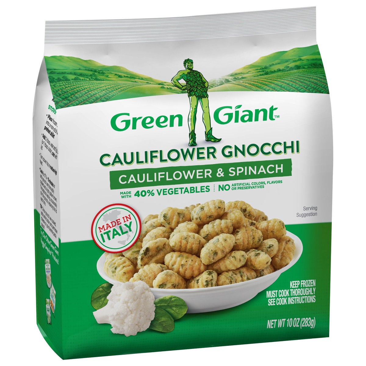 slide 5 of 9, Green Giant Spinach & Cauliflower Gnocchi, Frozen Side Dish, 10 OZ, 10 oz