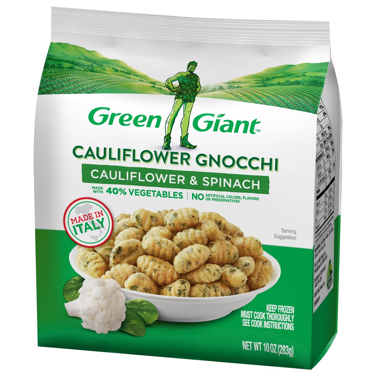 slide 8 of 9, Green Giant Spinach & Cauliflower Gnocchi, Frozen Side Dish, 10 OZ, 10 oz