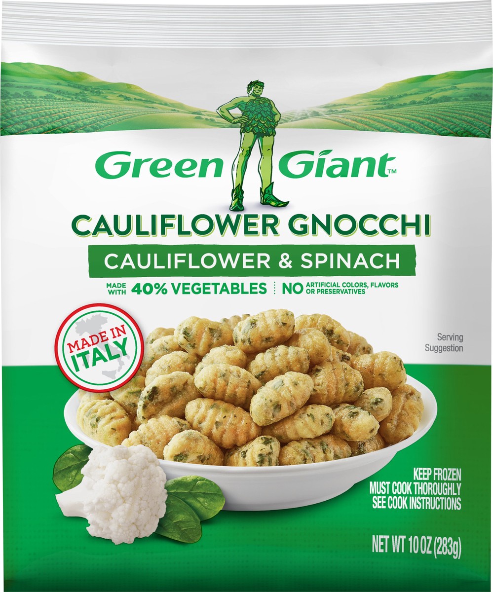 slide 2 of 9, Green Giant Spinach & Cauliflower Gnocchi, Frozen Side Dish, 10 OZ, 10 oz